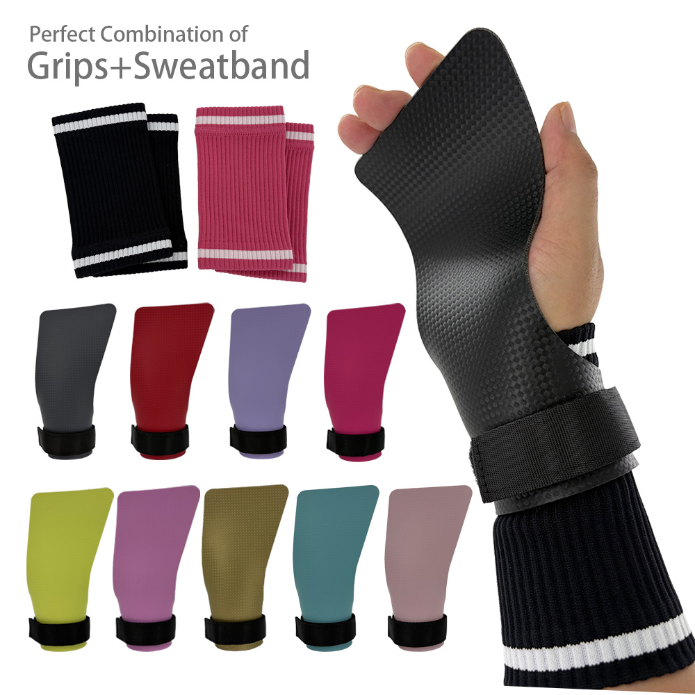 Wrist Wraps - Perfekte Kombination aus Carbon-Handgriffen und Schweißband-Handgelenkbandagen