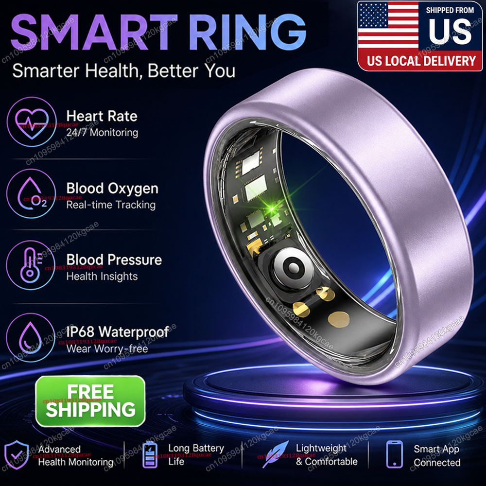 Gymnastic Ring - Smarter Ring Herzfrequenz Blutsauerstoff Schlaftracker Ring