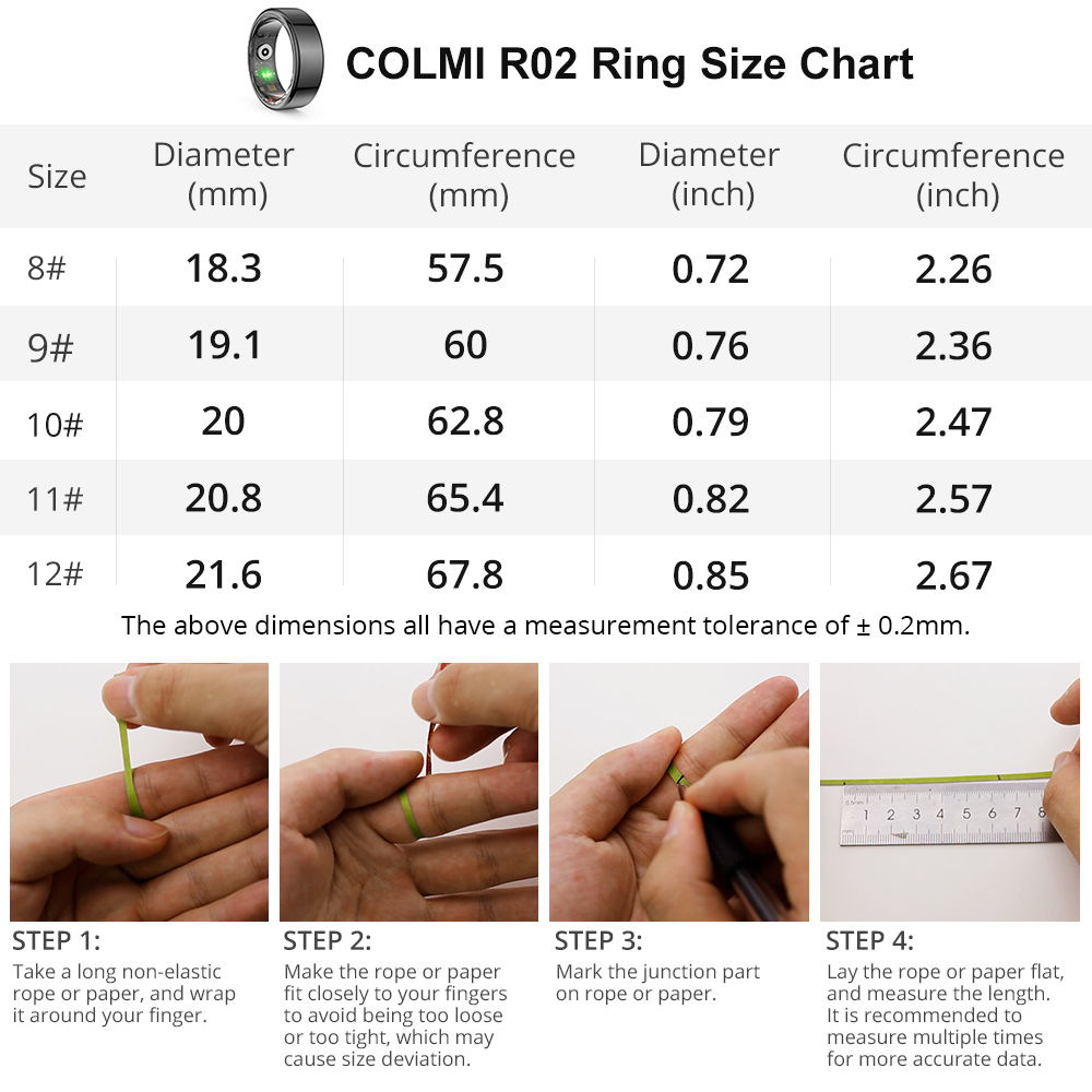 [2024] COLMI R02 Smart Ring Mi – Gymnastic Ring Bewertung und Preis