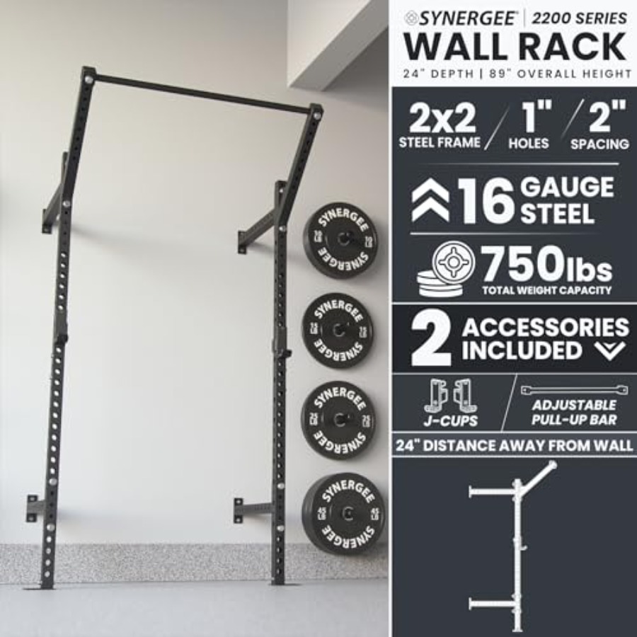 Wandmontiertes Squat-Rack für  – Pull Up Bar Bewertung und Preis