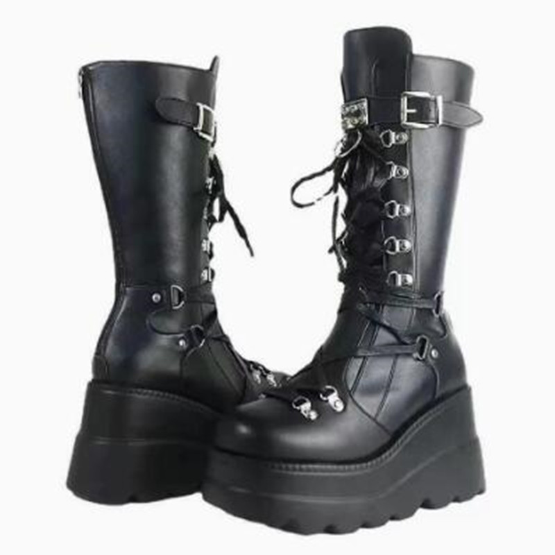 Damen Plateau-Motorradstiefel, – Crossfit Belt Bewertung und Preis